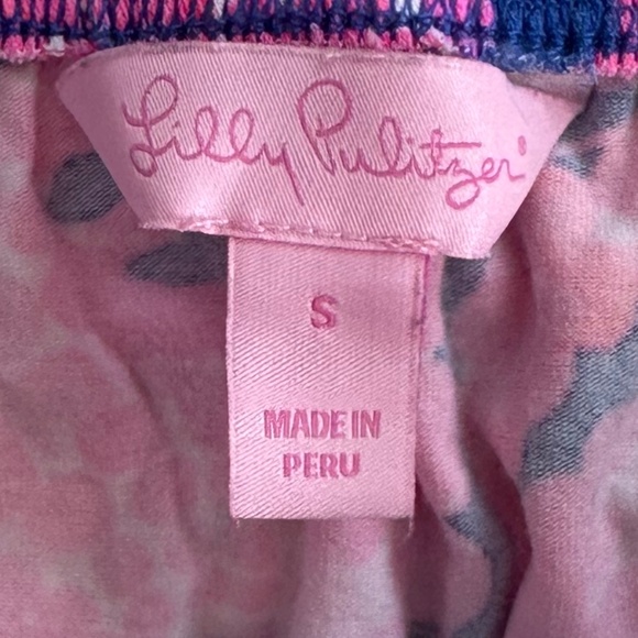 Lilly Pulitzer La Fortuna Off-The-Shoulder Top Octopus Print Small Casual Summer - Picture 6 of 12